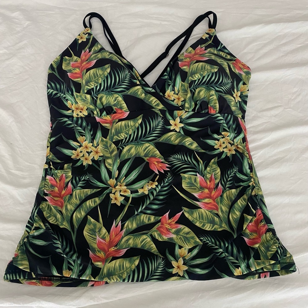 Calia strappy tankini bathing suit top